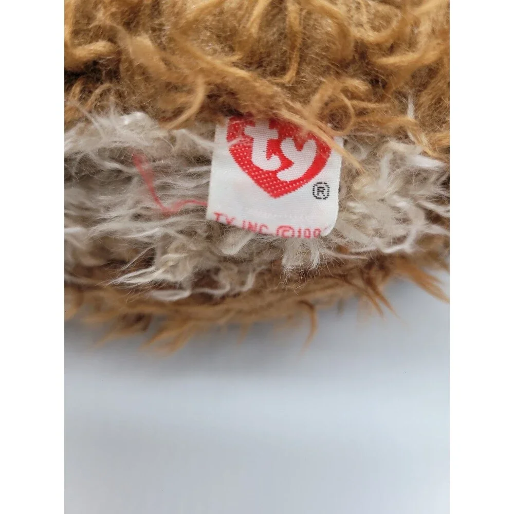 Ty Classic Toffee Shaggy Puppy Dog Plush Terrier Stuffed Toy Animal Large
